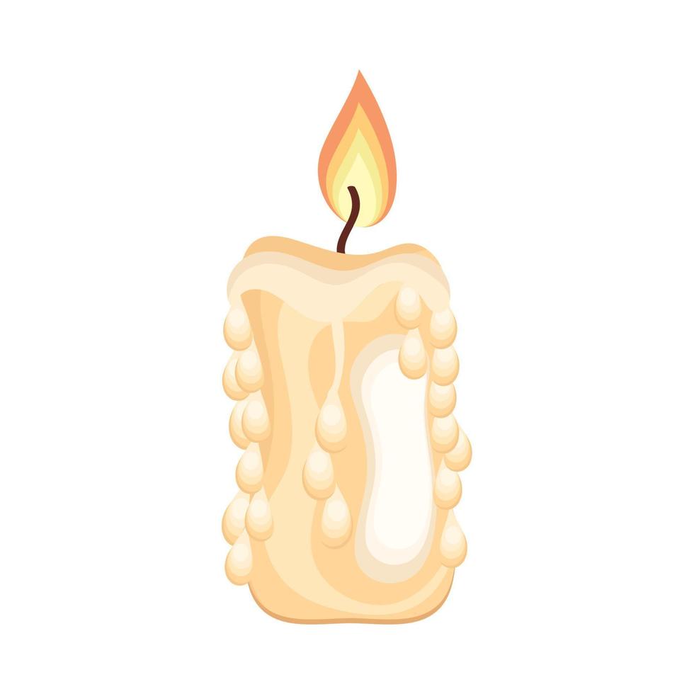 candle wax onfire vector