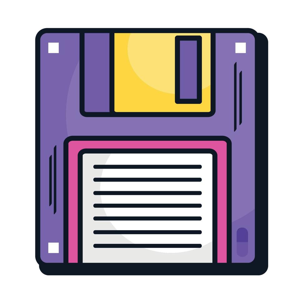 floppy nineties patch vector