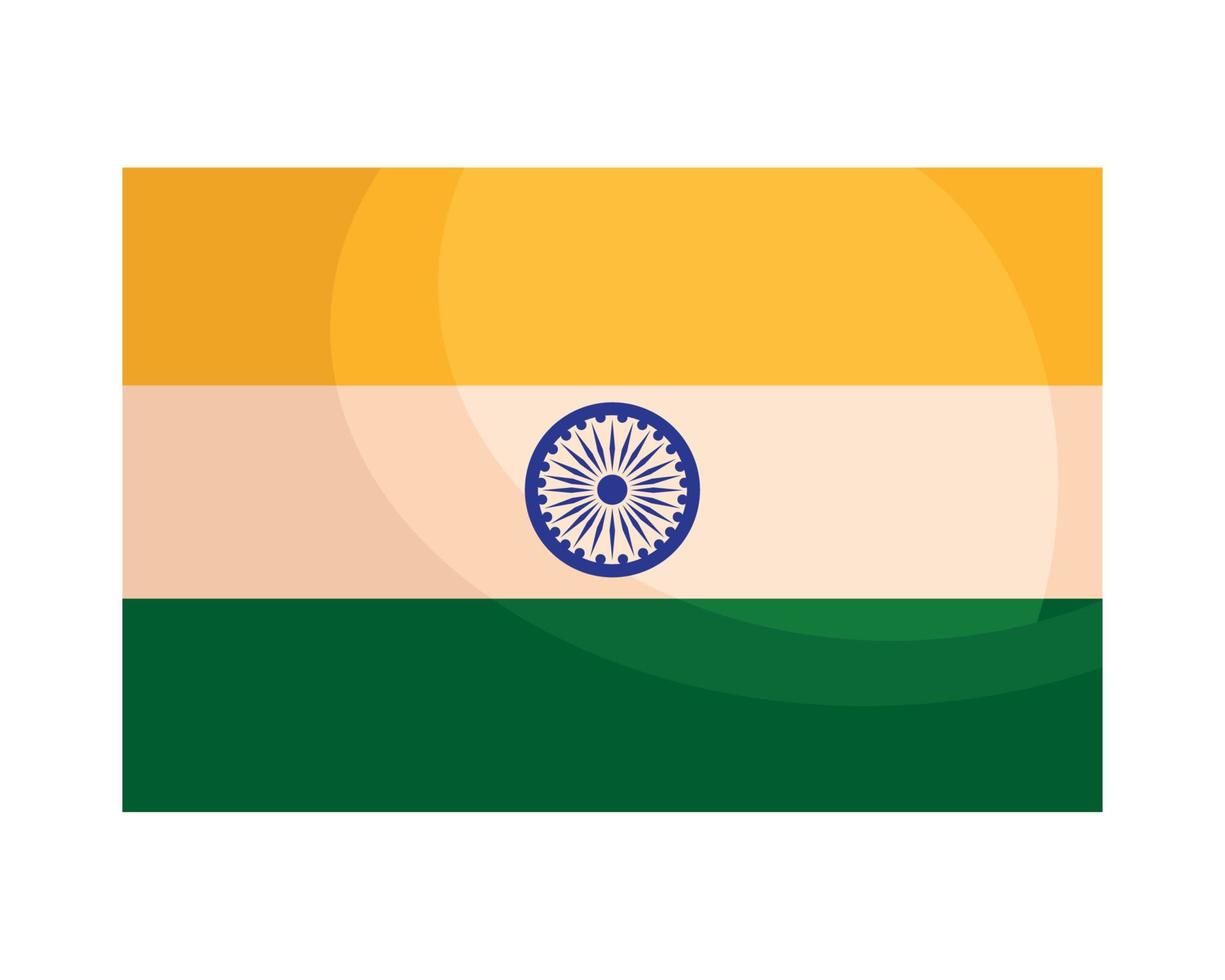 india flag country emblem vector