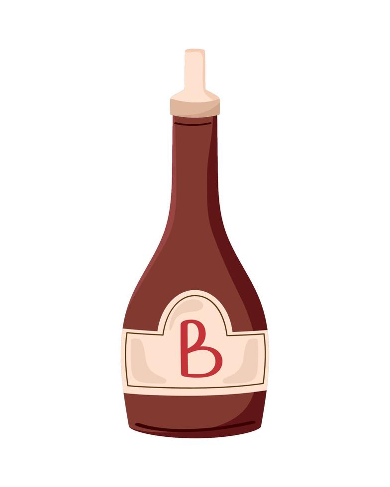 botella de salsa barbacoa vector