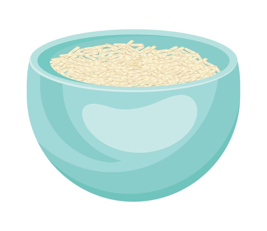 bowl with quinoa food vector