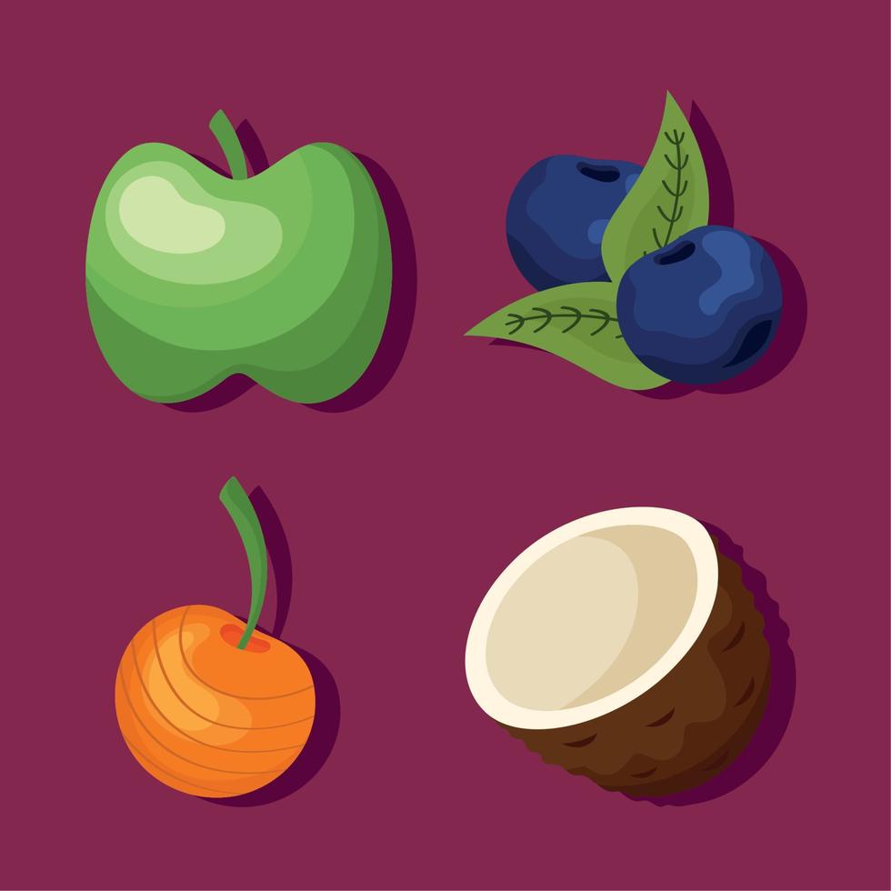 diseños de súper alimentos vector