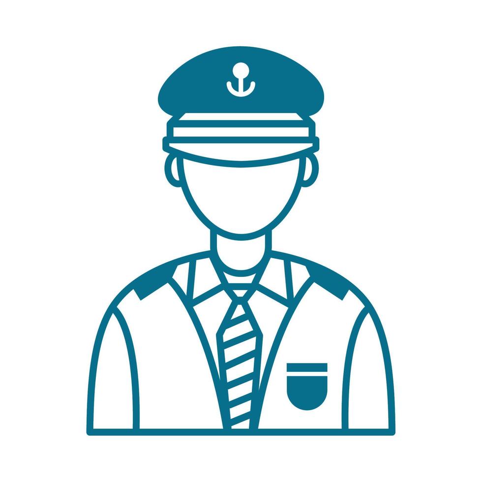 professional sailor worker vector
