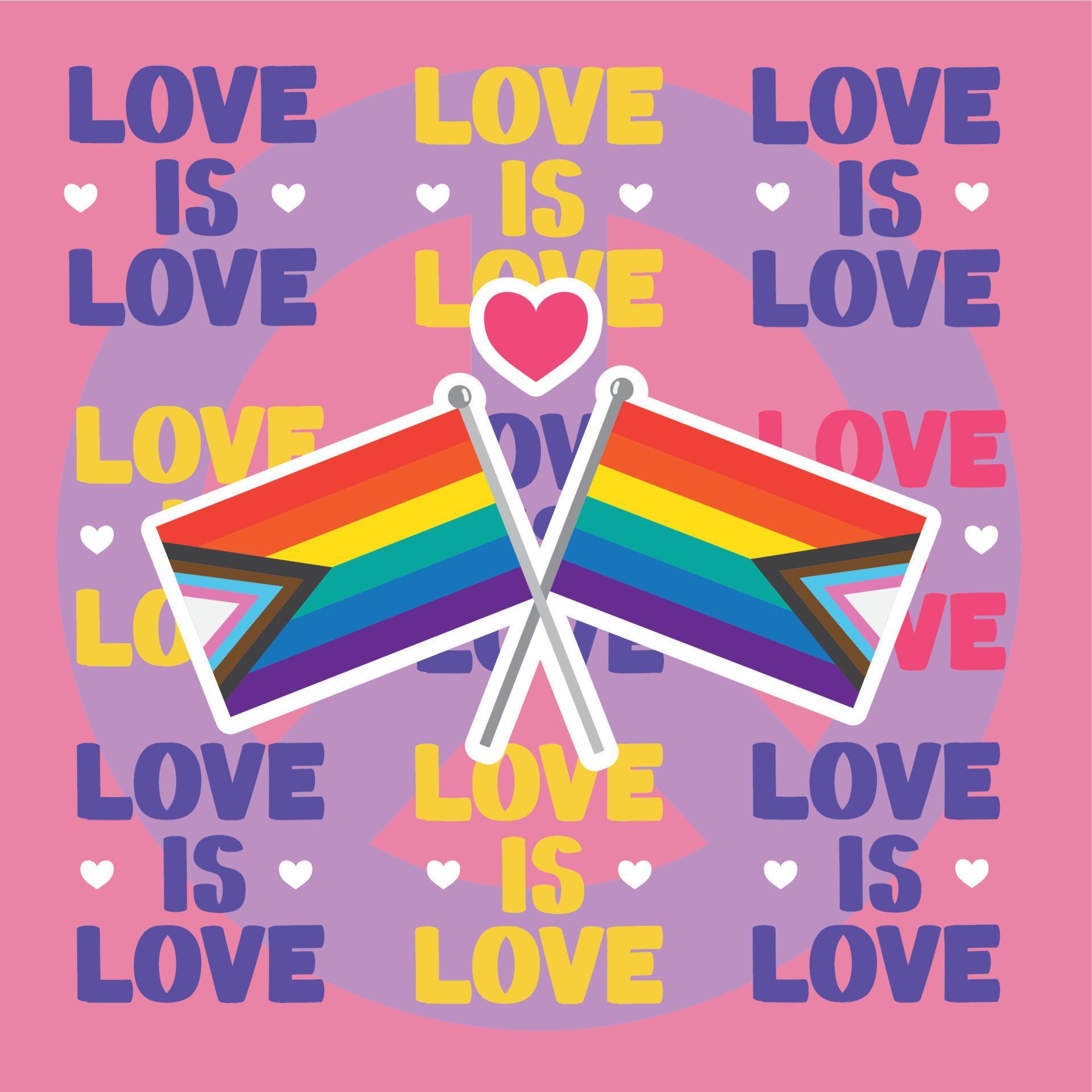 love is love letterings poster 10479689 Vector Art at Vecteezy