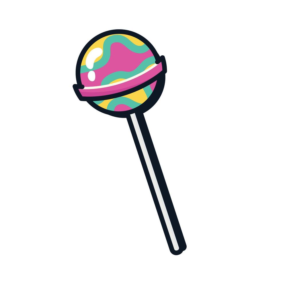 lollipop nineties patch vector