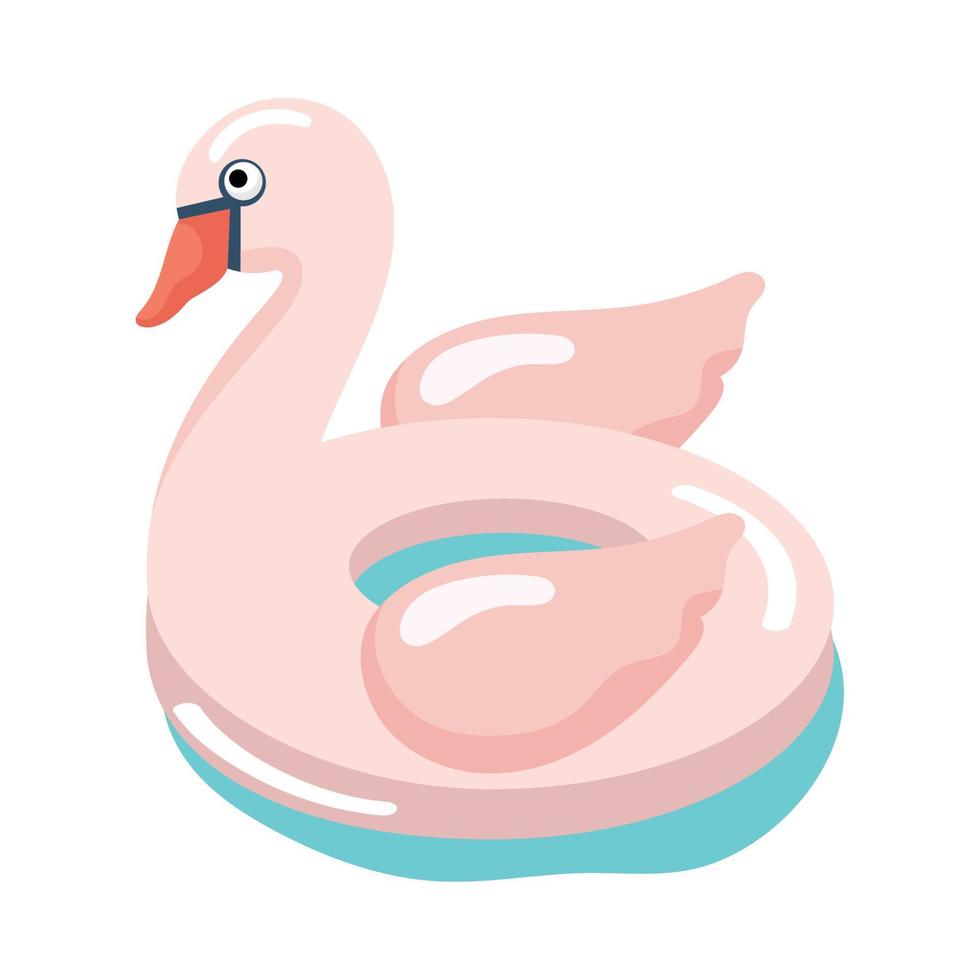 swan float pool vector