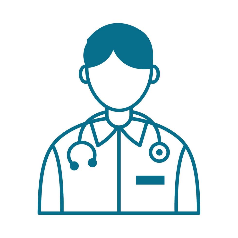 professional doctor worker vector