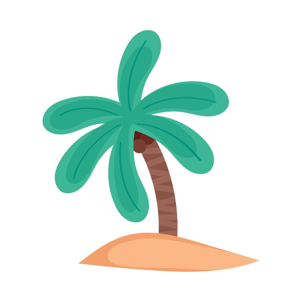 planta de palmera de árbol vector