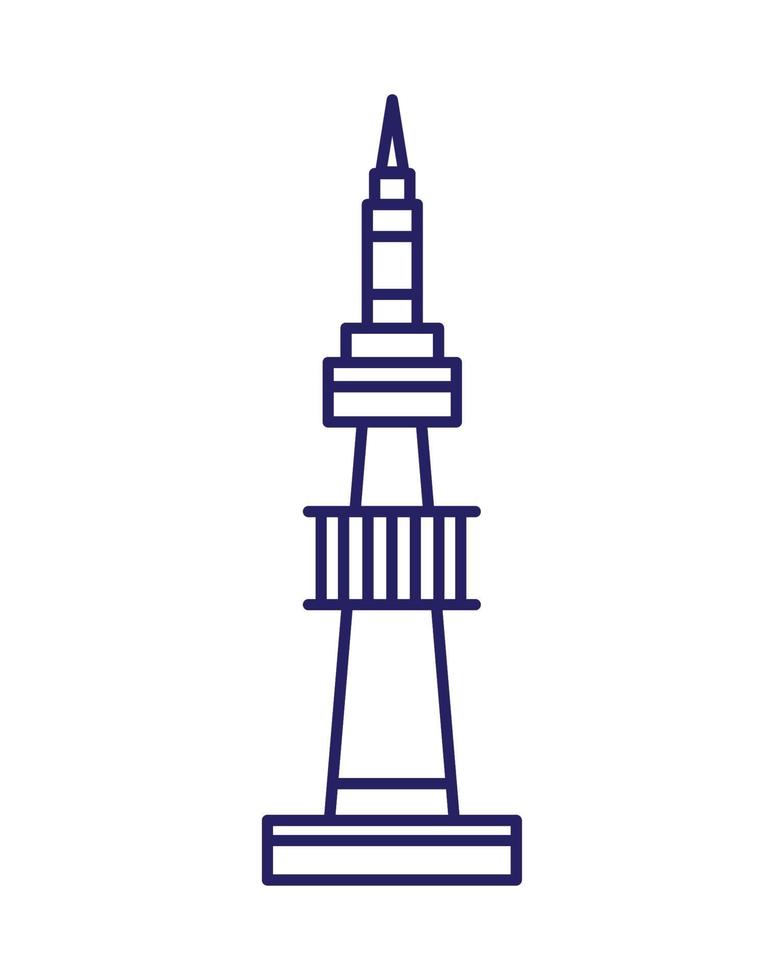 famous lighthouse landmark vector