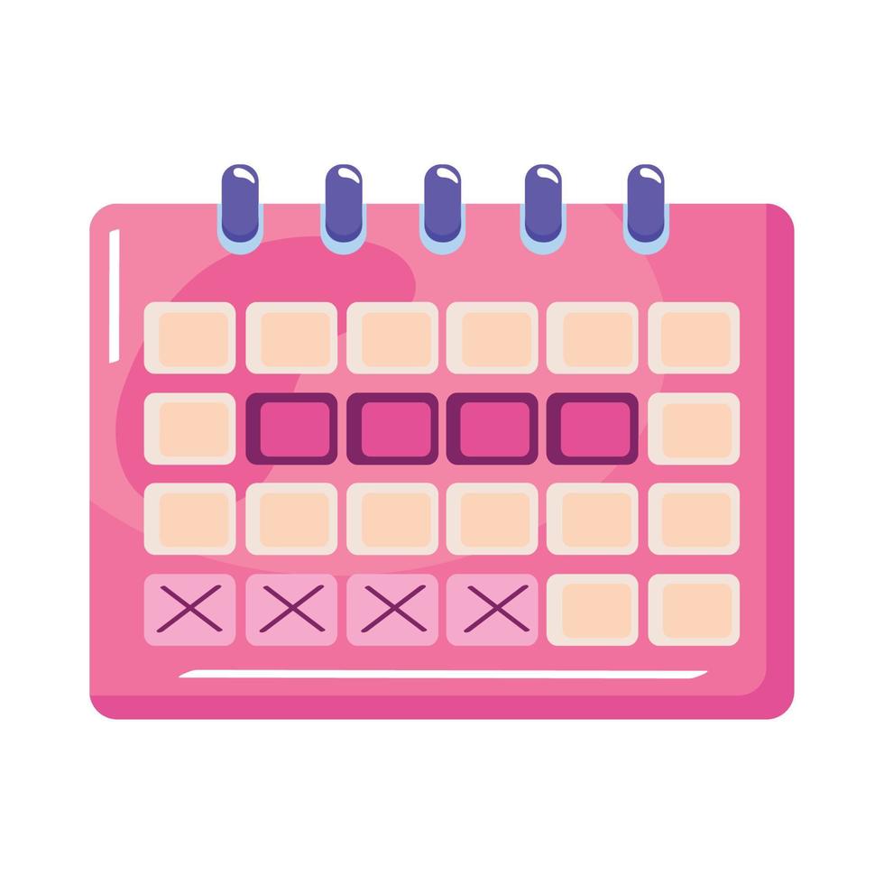 calendar date reminder vector