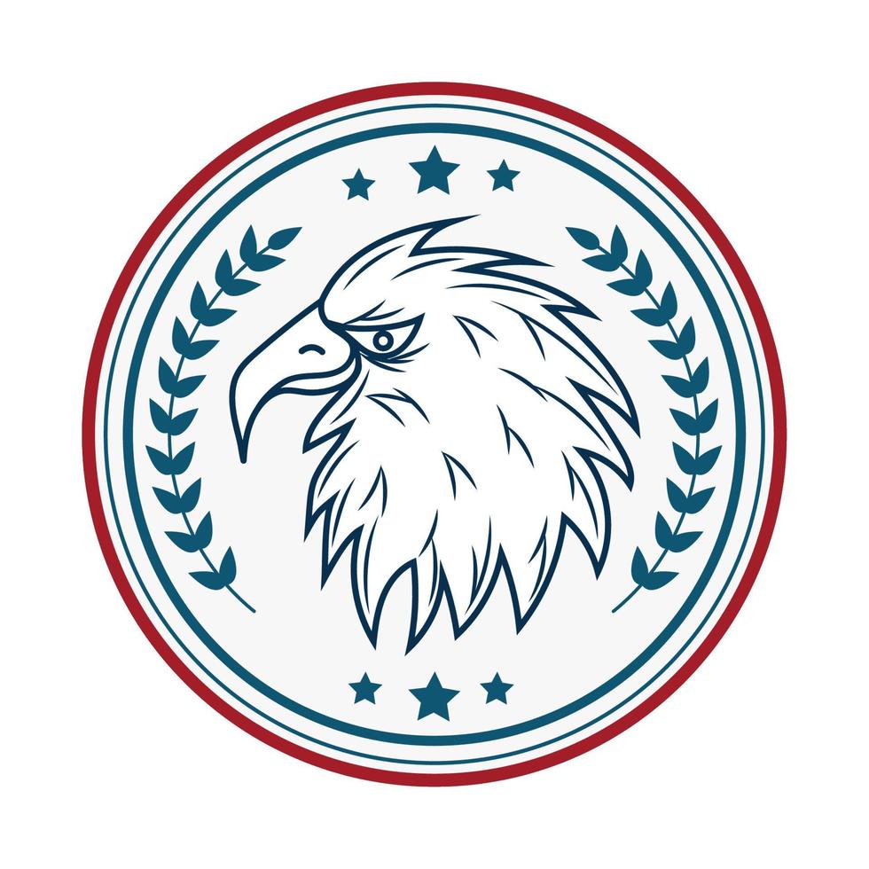 eagle usa emblem vector