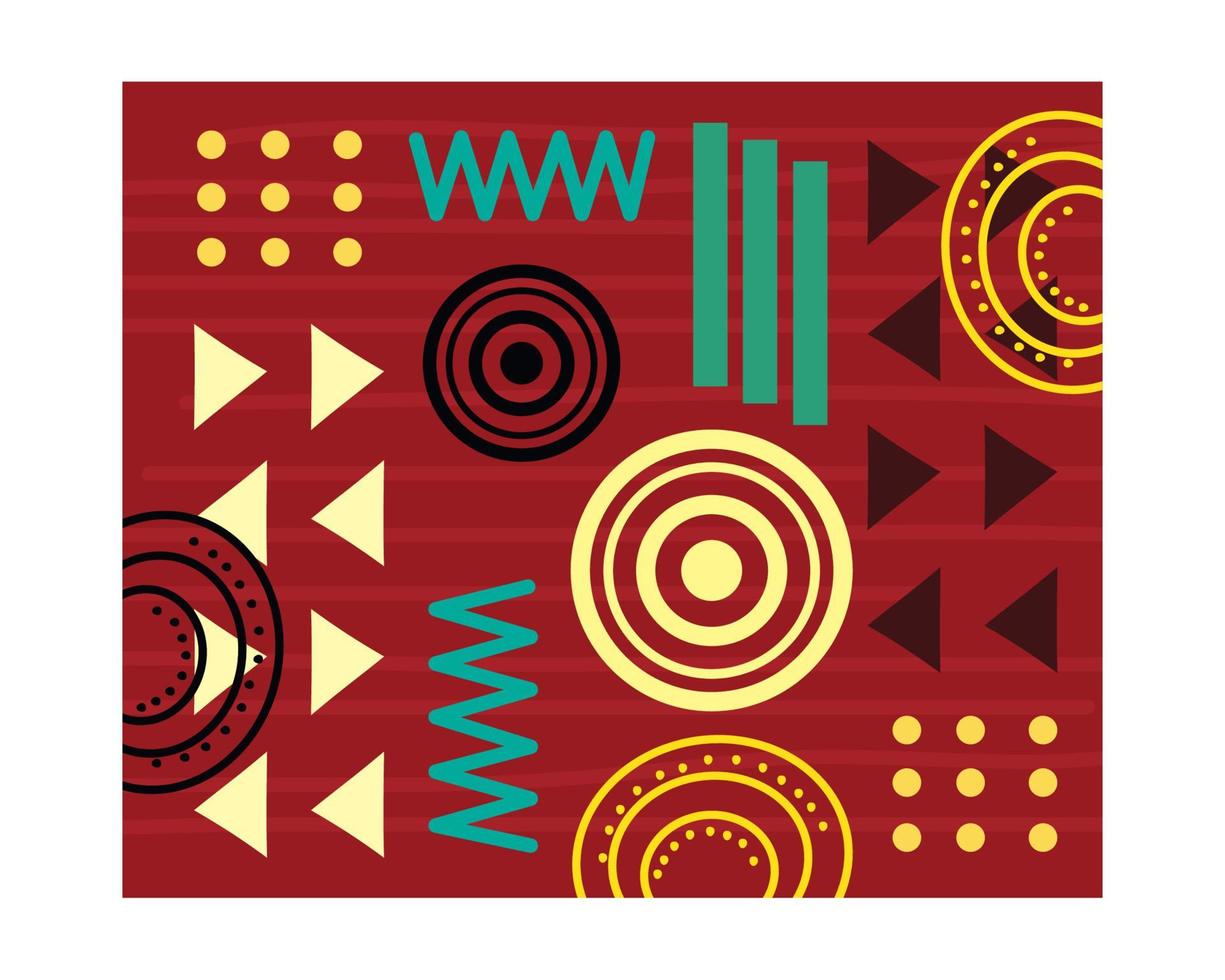 african culture carpet vector