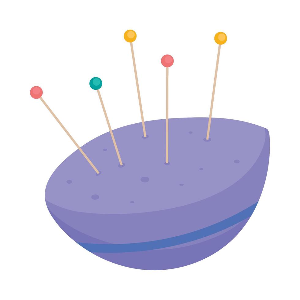 pincushion weaving tool vector