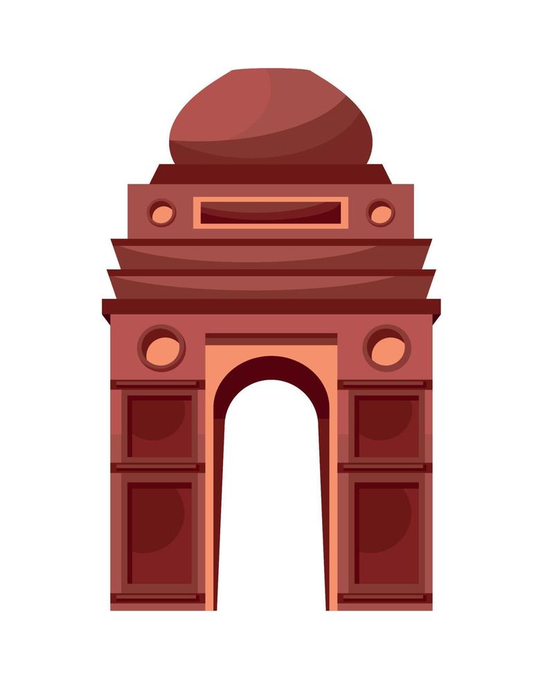 india gate construction vector