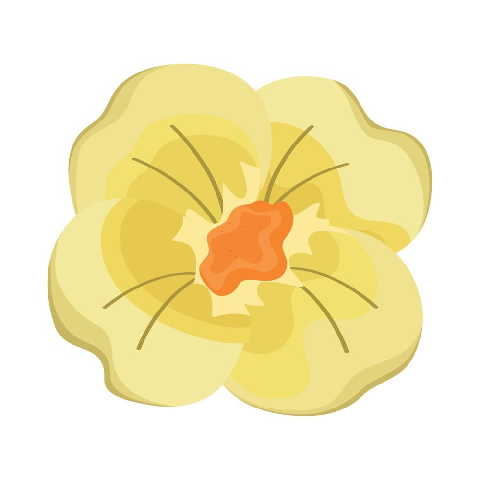 yellow flower garden vector