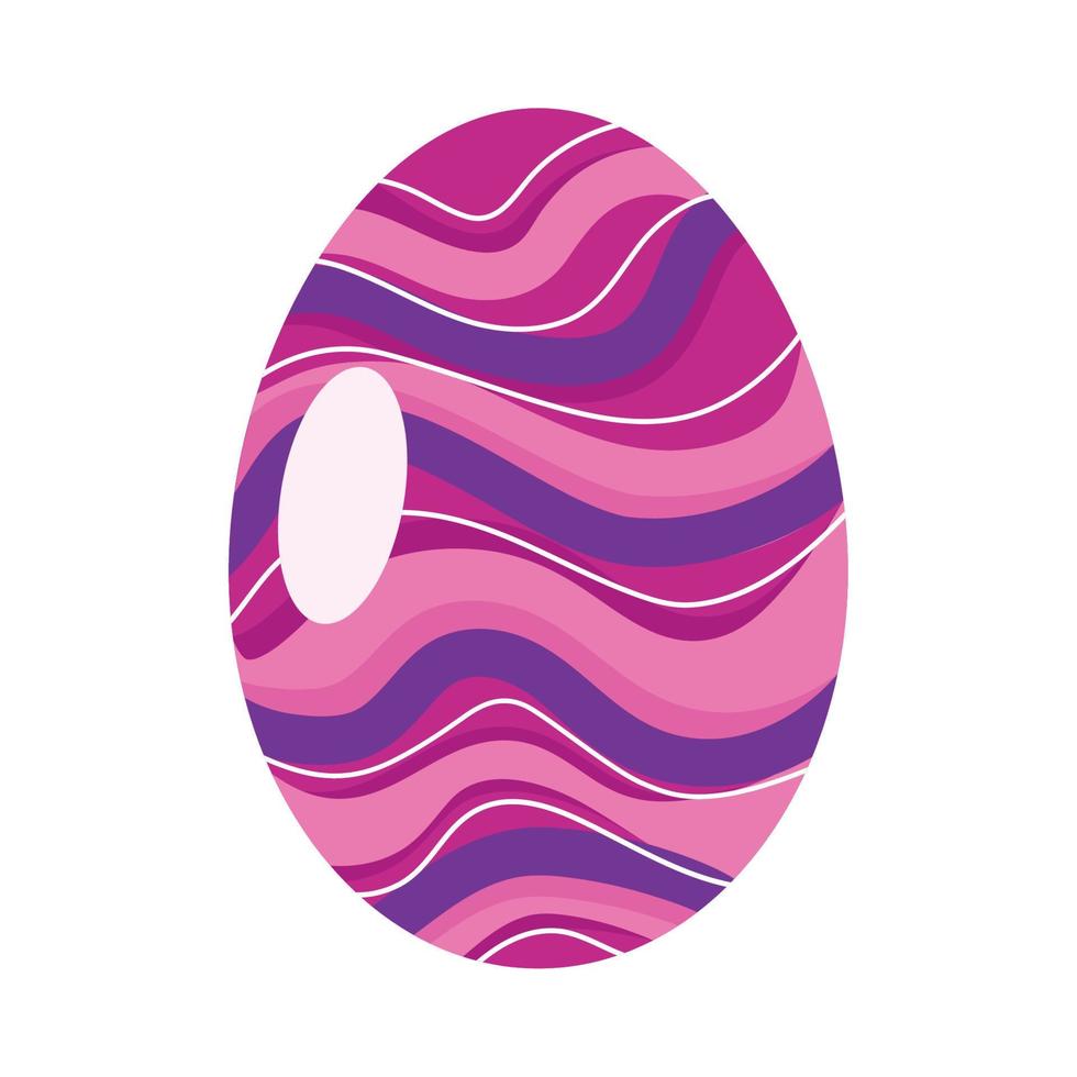 lindo huevo de pascua aislado vector