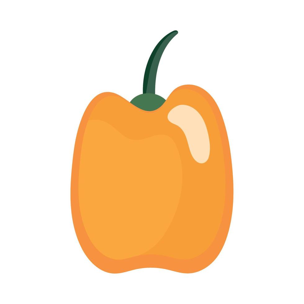 yellow fresh pepper vector