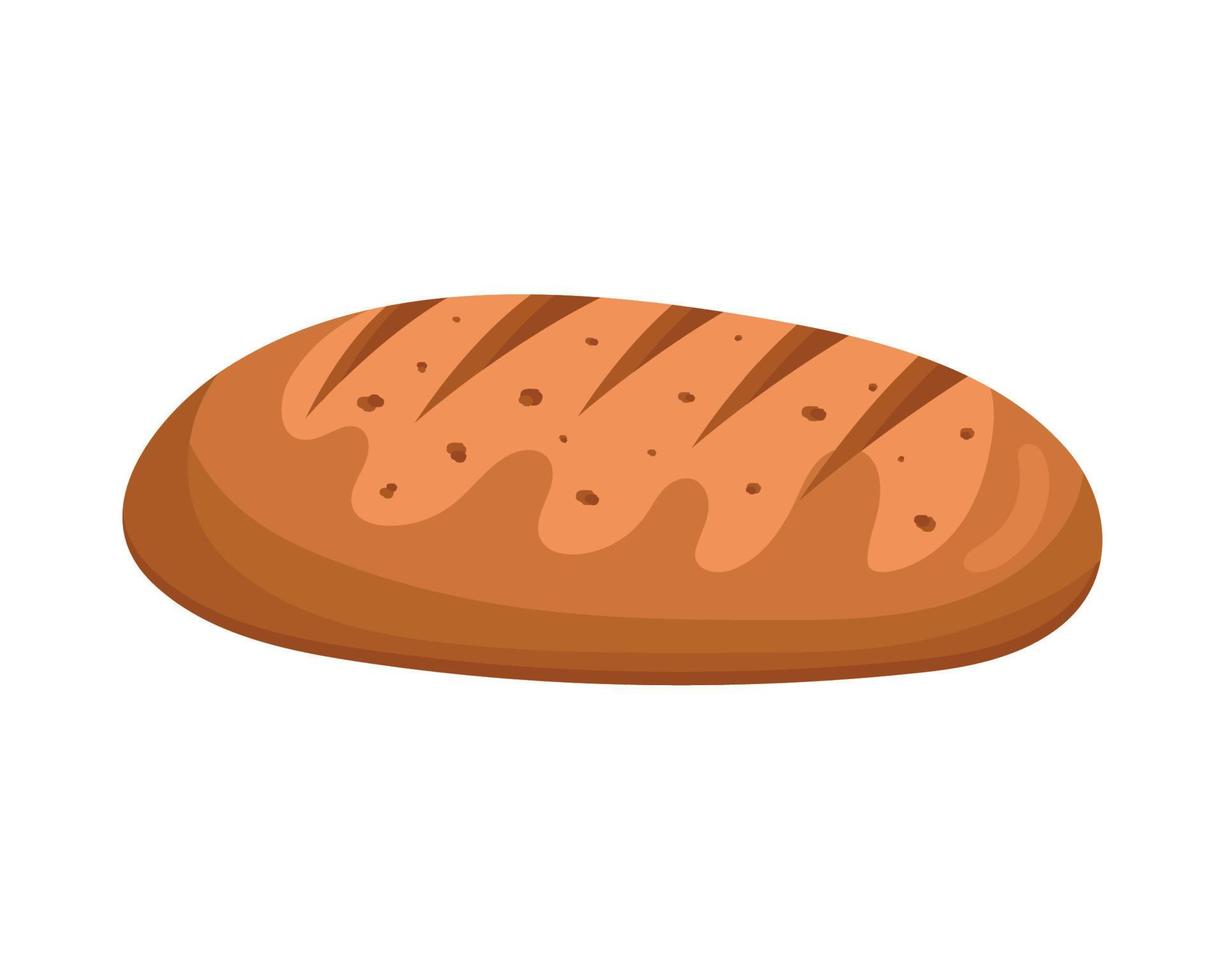 fresh bread food vector