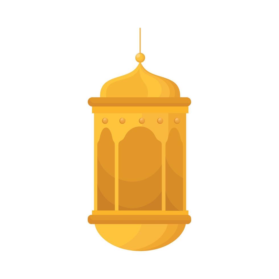 golden lamp decoration hanging vector