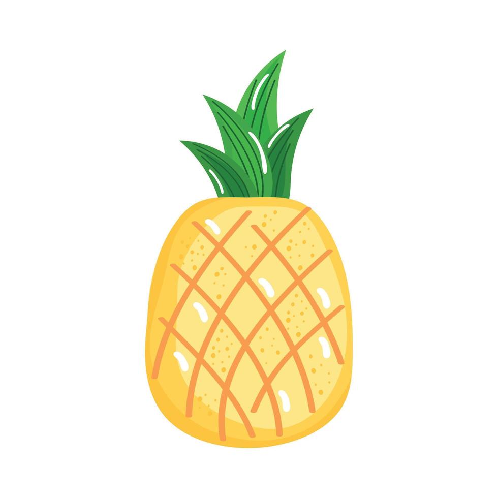 piña vegetal fresca vector