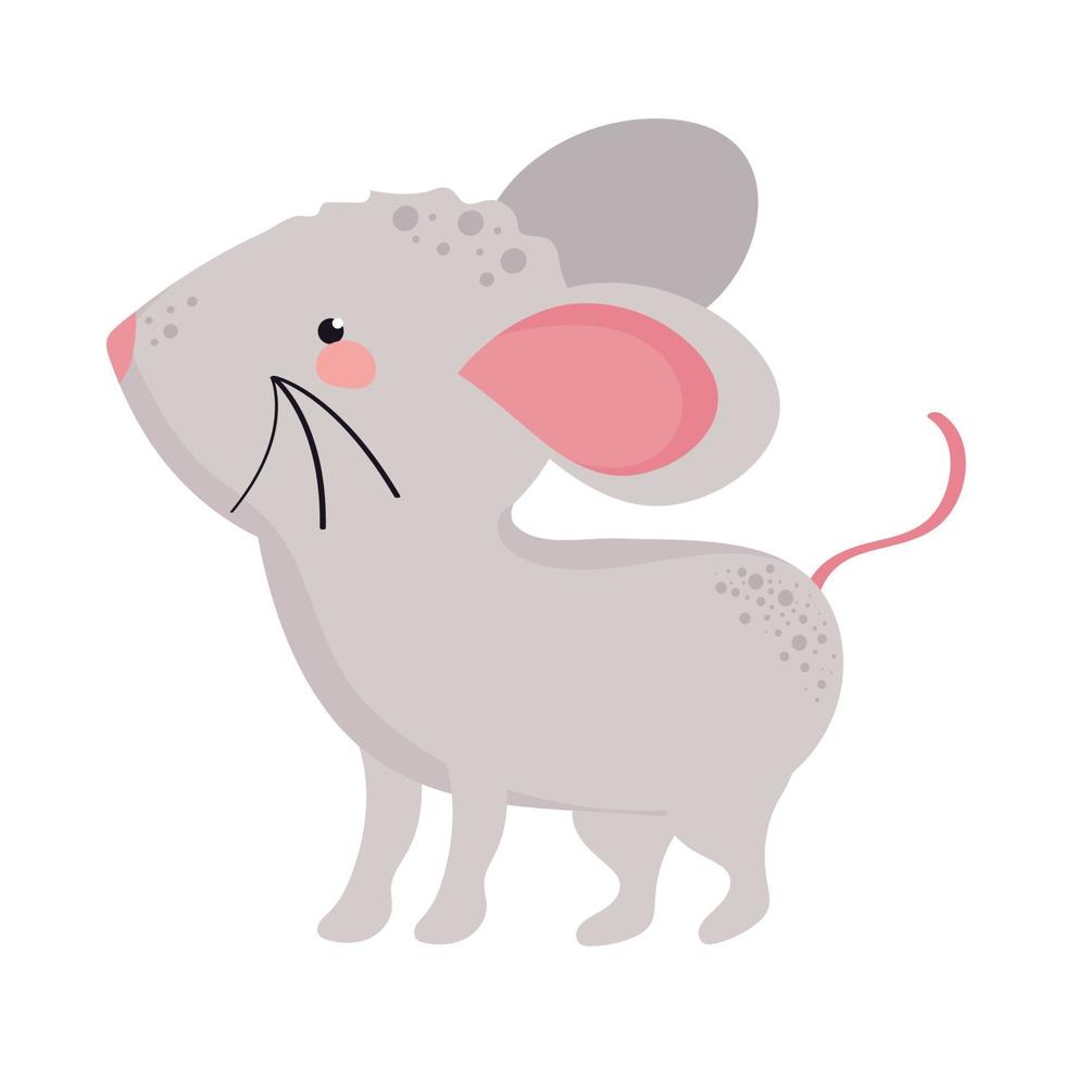 cute mouse spring animal vector