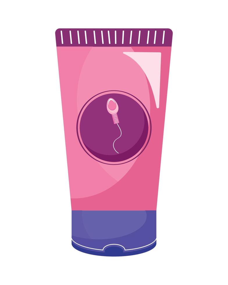 spermicidal cream tube vector