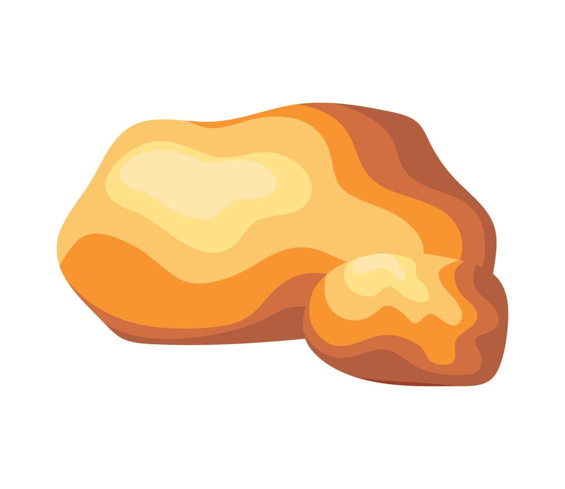 gold rock extraction vector