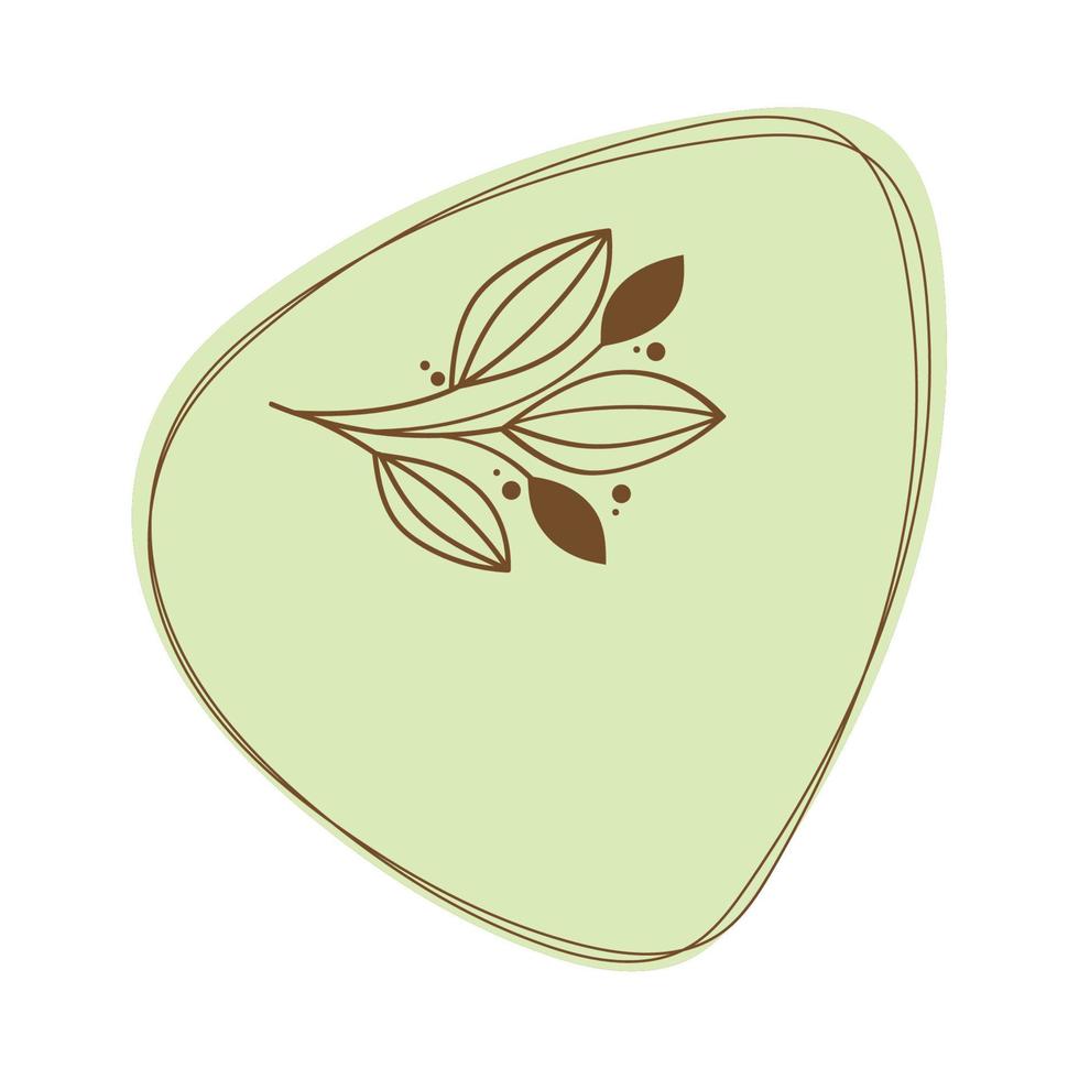 triangular floral badge 10480525 Vector Art at Vecteezy