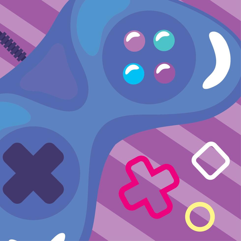 video game retro control vector