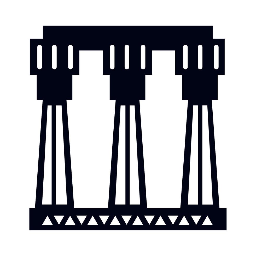 egyptian culture columns vector