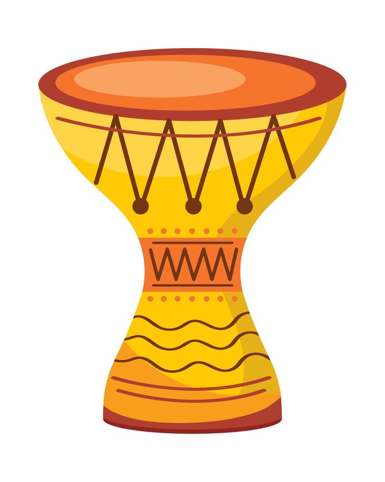 drum african instrument vector