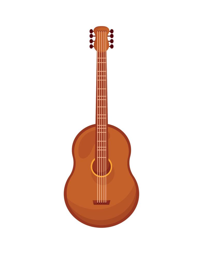 instrumento musical de guitarra vector