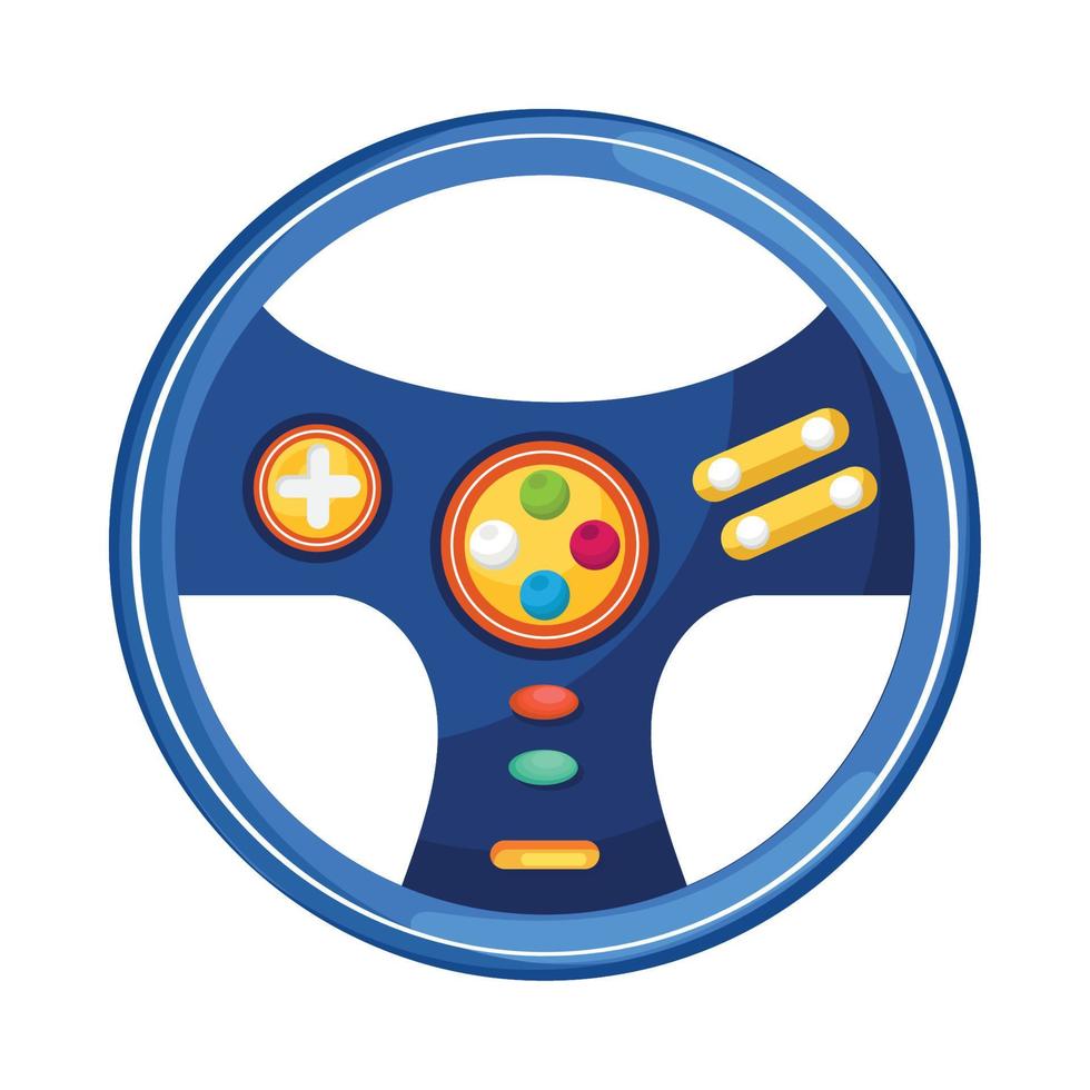 wheel car video game vector