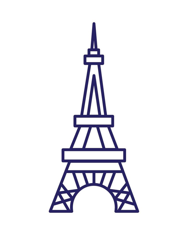 eiffel tower paris landmark vector