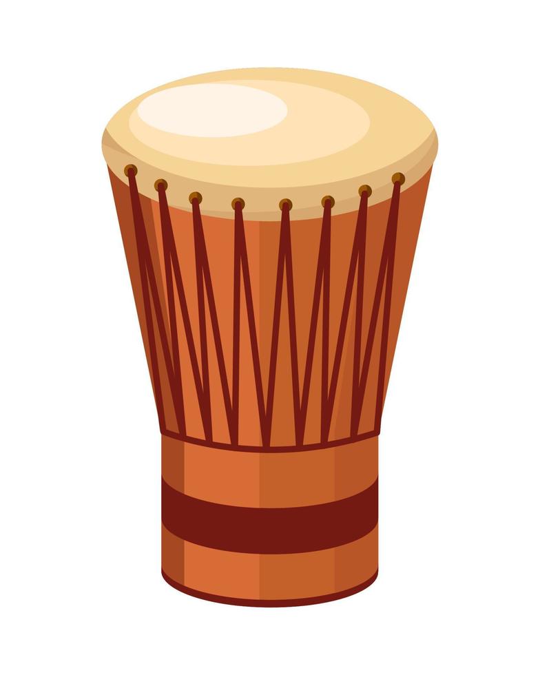 djembe musical instrument vector