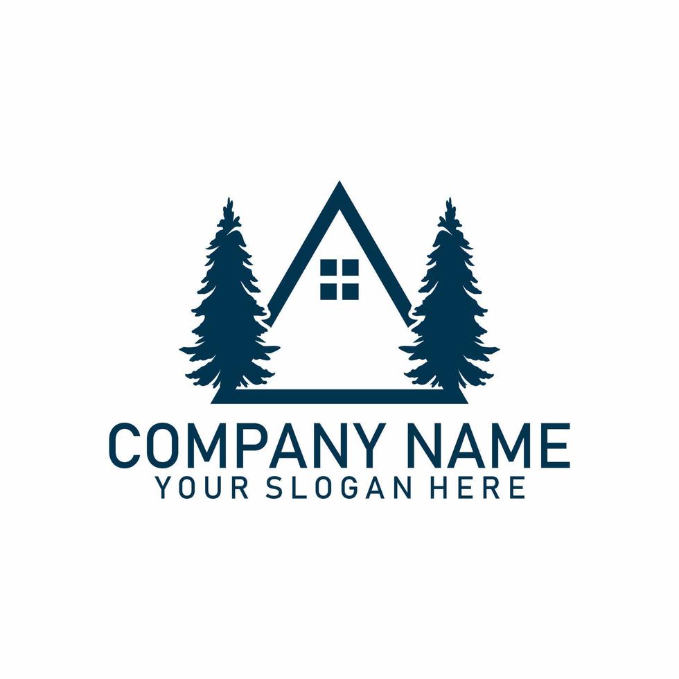 logo illustration lodging, hotel, camping, inn vector