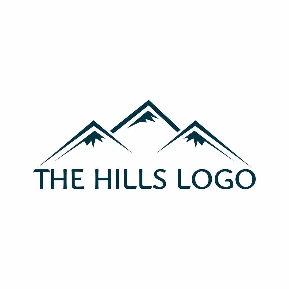 the hills logo vector illustration