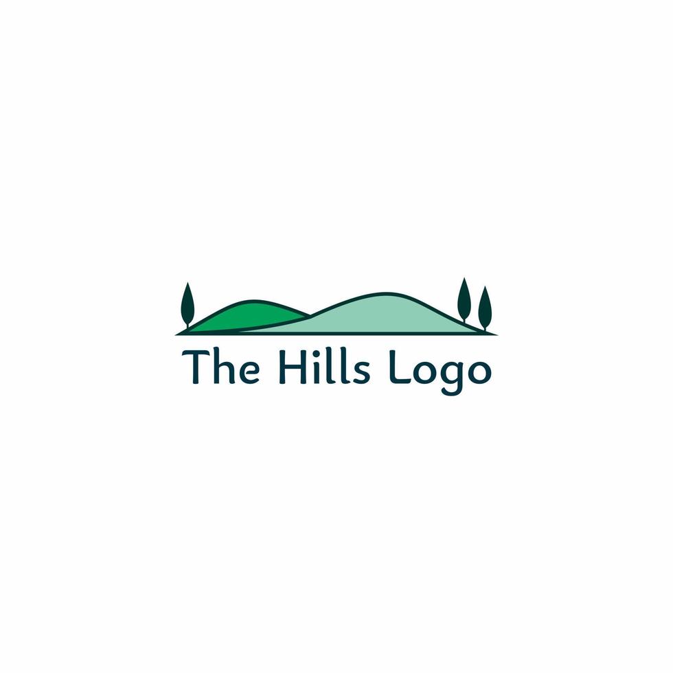 the hills logo vector illustration