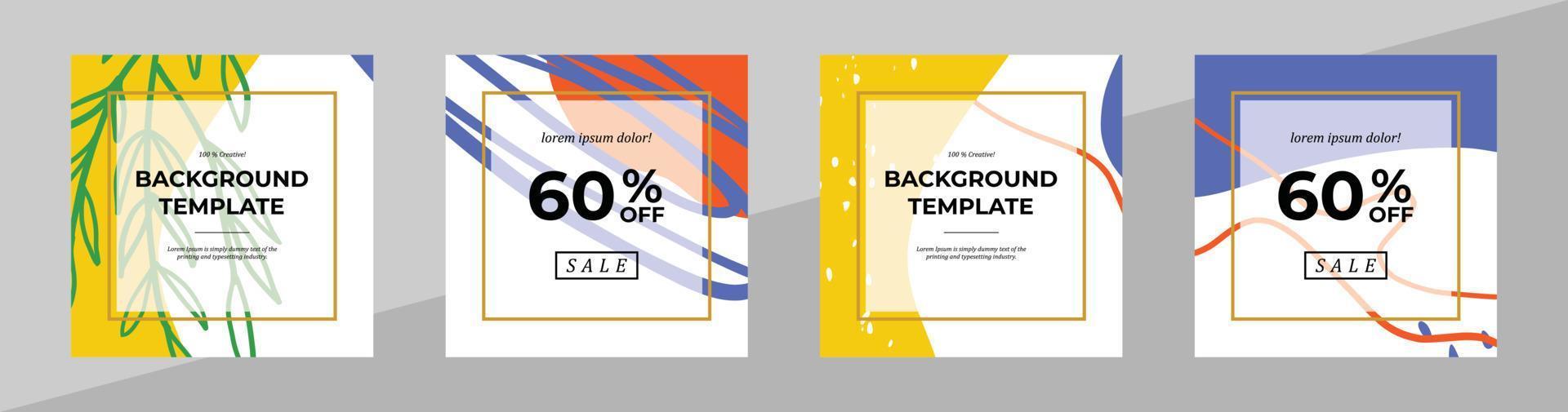 Vector modern floral banner design for social media cover, flyer, invitation card, website design, book cover, poster