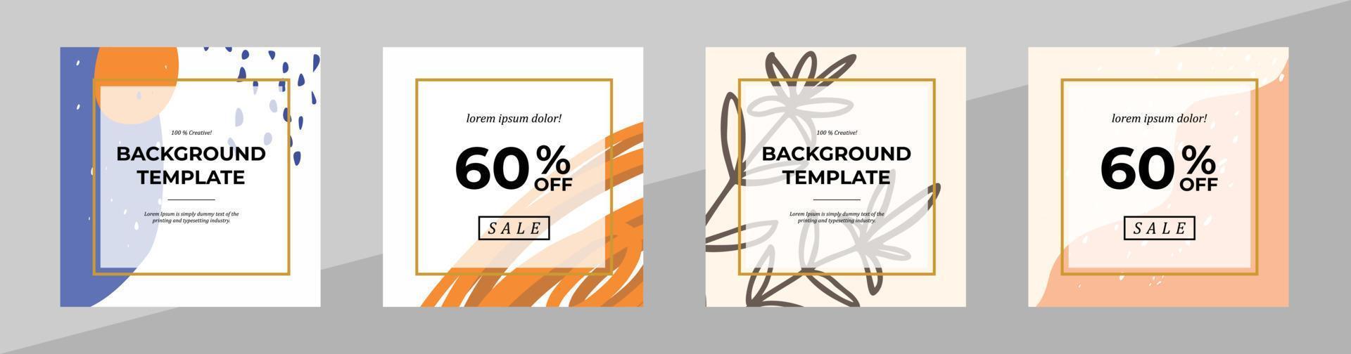 Vector modern floral banner design for social media cover, flyer, invitation card, website design, book cover, poster