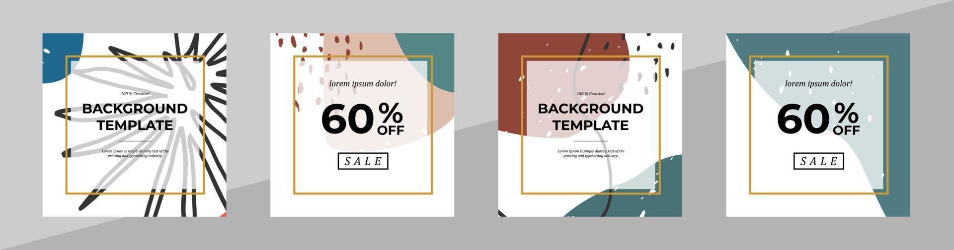 Vector modern floral banner design for social media cover, flyer, invitation card, website design, book cover, poster