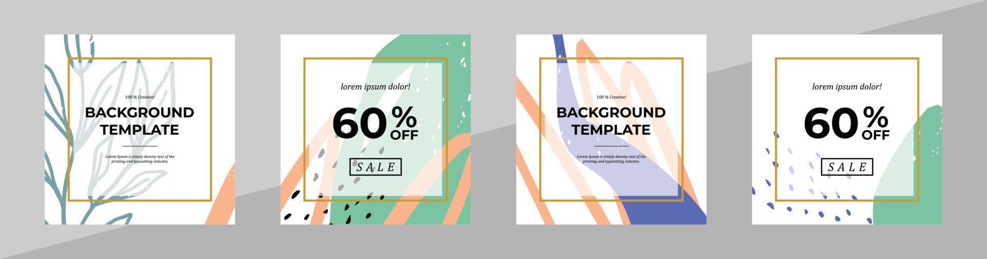 Vector modern floral banner design for social media cover, flyer, invitation card, website design, book cover, poster