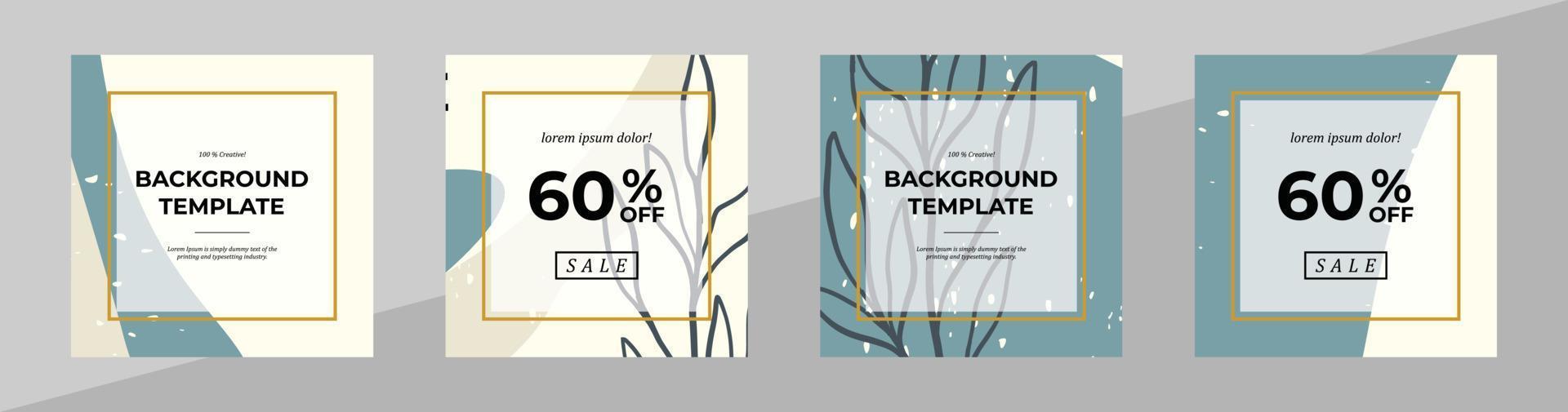 Vector modern floral banner design for social media cover, flyer, invitation card, website design, book cover, poster
