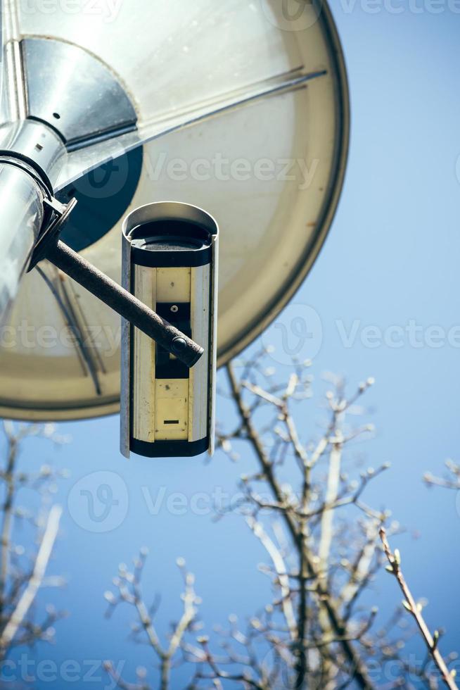 Security camera on a lantern photo