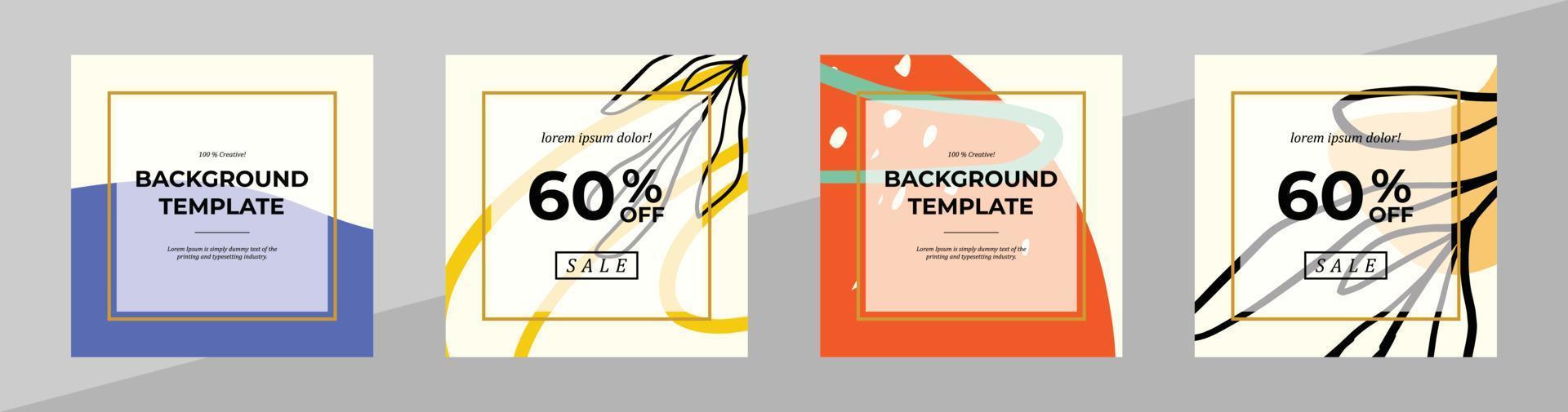 Vector modern floral banner design for social media cover, flyer, invitation card, website design, book cover, poster