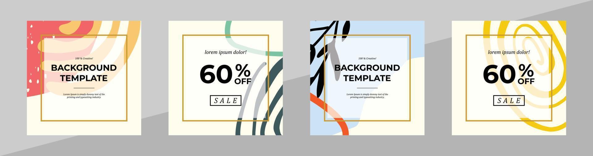 Vector modern floral banner design for social media cover, flyer, invitation card, website design, book cover, poster