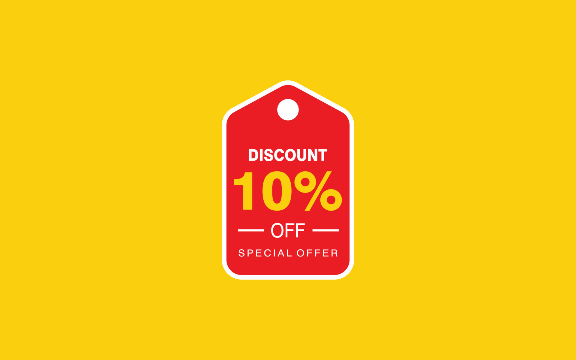 10 Percent discount offer, clearance, promotion banner layout with ...