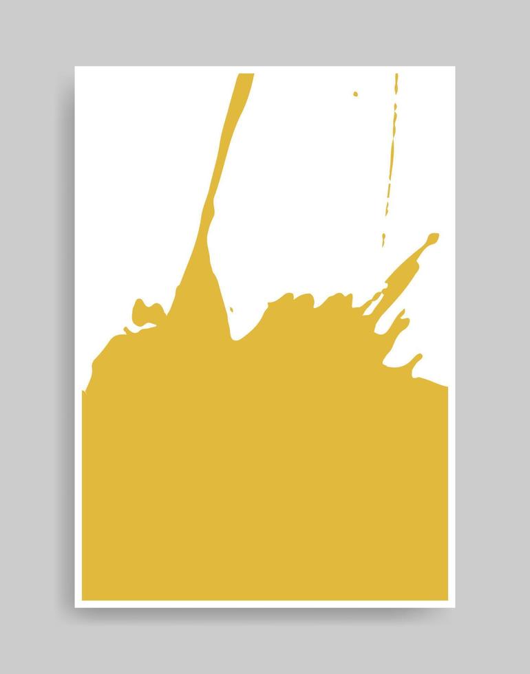 yellow background. Abstract illustration minimalist style for poster, book cover, flyer, brochure, logo. vector