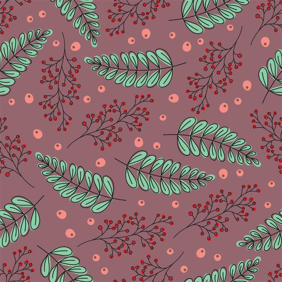 Tropical flowers on a background of palm leaves. Seamless pattern with tropical plants leaves and flowers. Tropical illustration. Jungle foliage. Vector seamless pattern for fabrics, packaging, gifts