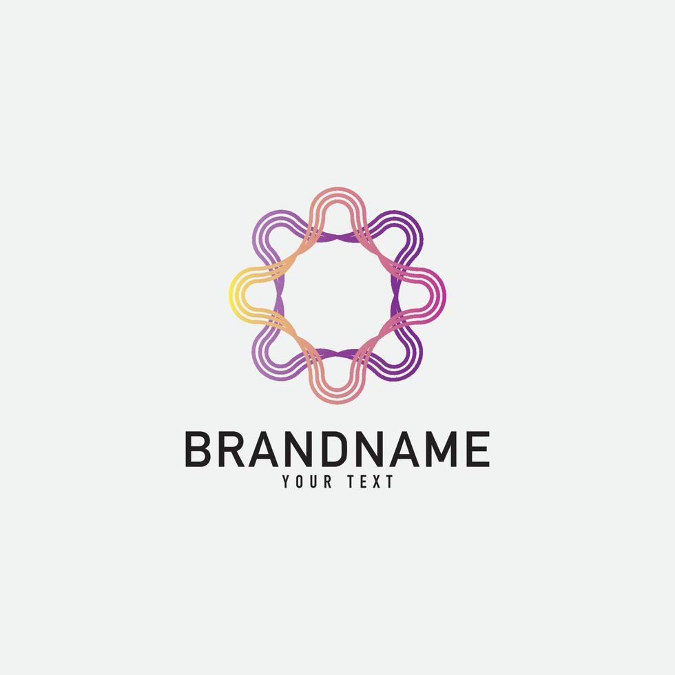 Creative minimal monochrome monogram symbol. Premium business logo for corporate identity. Minimalist logo design and simple element. vector